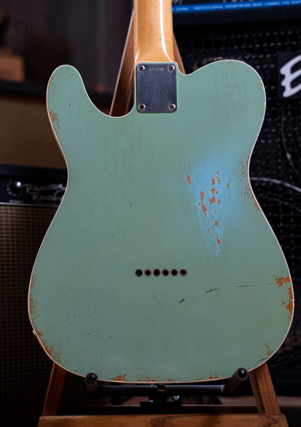 Fender Masterbuilt Paul Waller 1960 Telecaster Custom Relic Daphne Blue - Image 7