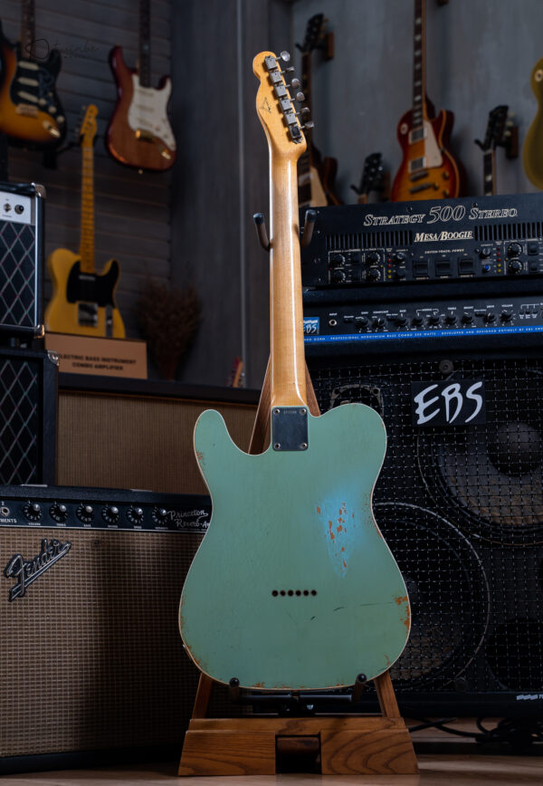 Fender Masterbuilt Paul Waller 1960 Telecaster Custom Relic Daphne Blue - Image 8