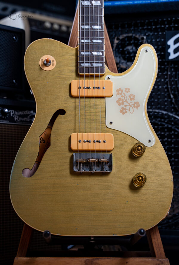 Bruno Guitars TN-295 Relic Brass Powder Gold