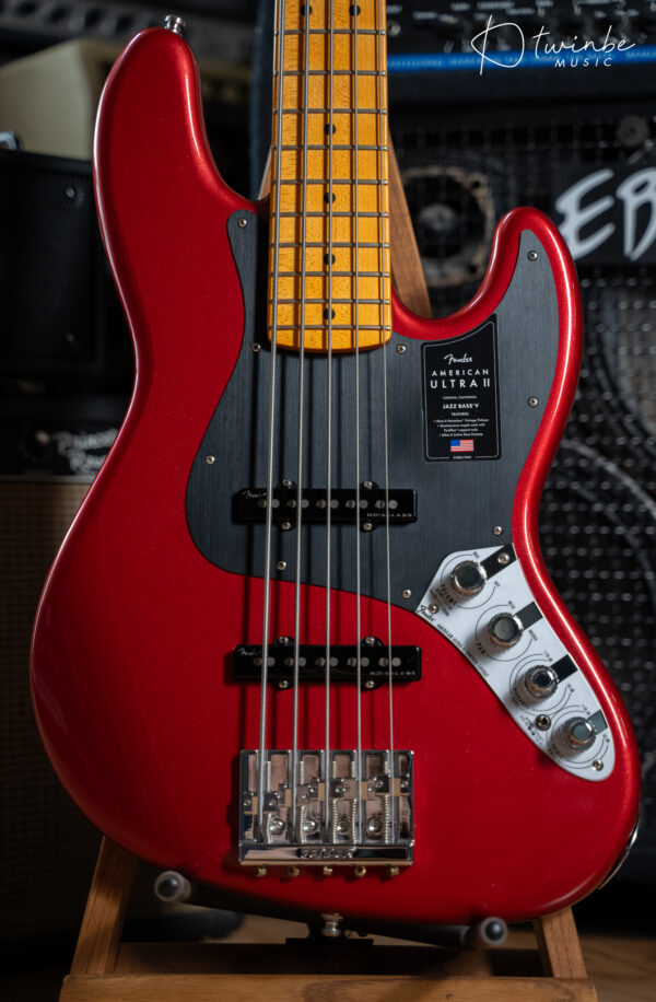 Fender American Ultra II Jazz Bass V Sinister Red