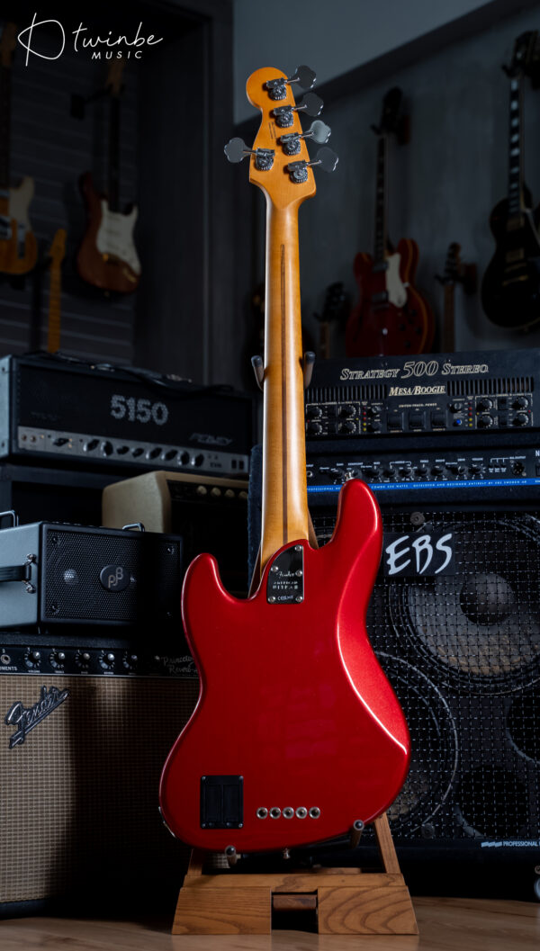 Fender American Ultra II Jazz Bass V Sinister Red - Image 7