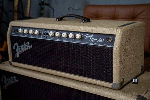 90's Fender Tone Master Custom Shop Head with Fender Tone Master 2x12 Cabinet - Image 3