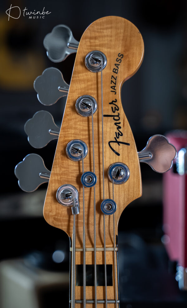 Fender American Elite Jazz Bass V - Ash - Tobacco Sunburst - Image 4