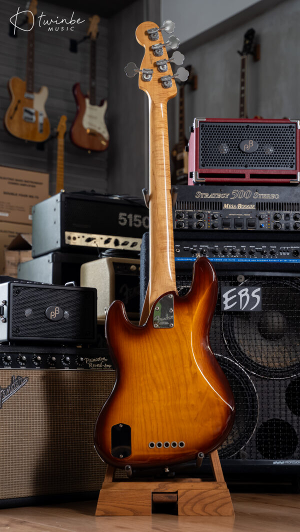 Fender American Elite Jazz Bass V - Ash - Tobacco Sunburst - Image 7