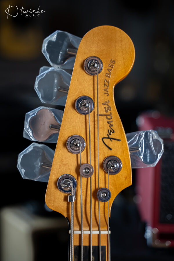 Fender American Ultra I Jazz Bass V Plasma Red Burst - Image 4