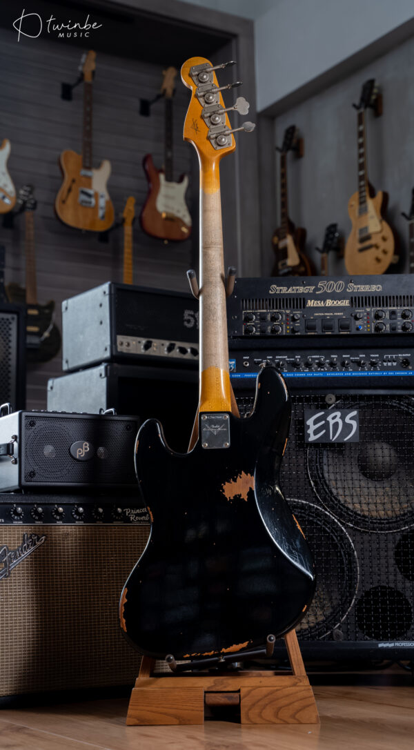 Fender Custom Shop ’62 Jazz Bass Relic Black - Image 7