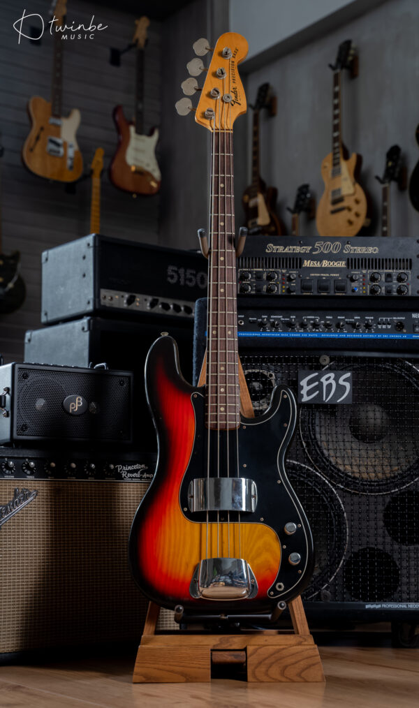 1976 All Original Fender Precision Bass - 3t-Sunburst - Image 3