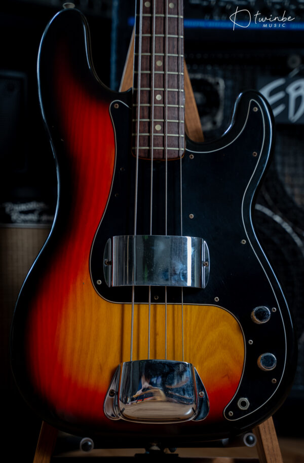 1976 All Original Fender Precision Bass - 3t-Sunburst - Image 5