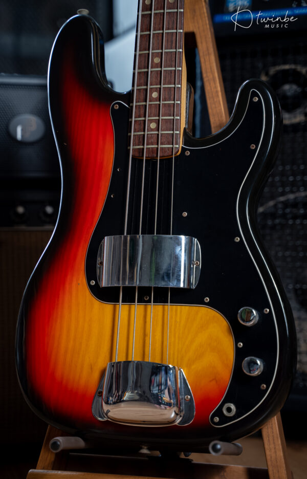 1976 All Original Fender Precision Bass - 3t-Sunburst - Image 6