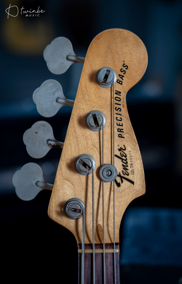 1976 All Original Fender Precision Bass - 3t-Sunburst - Image 4
