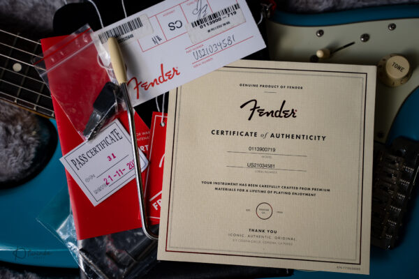 Fender American Professional II Stratocaster in Miami Blue - Image 8