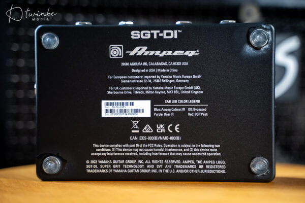 Ampeg SGT-DI Bass Preamp Pedal and DI - Image 3