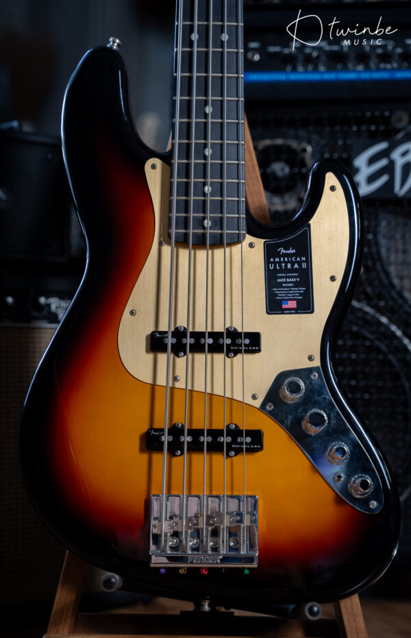 Fender American Ultra II Jazz Bass V Ultraburst Ebony Neck