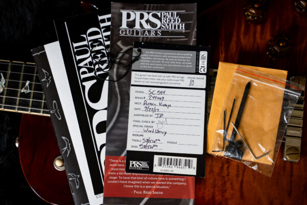 PRS McCarty 594 SingleCut Wood Library in Violin Amber Burst - Image 8