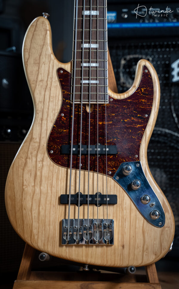 Fclef Custom Jazz 5 String Bass Natural - Image 5