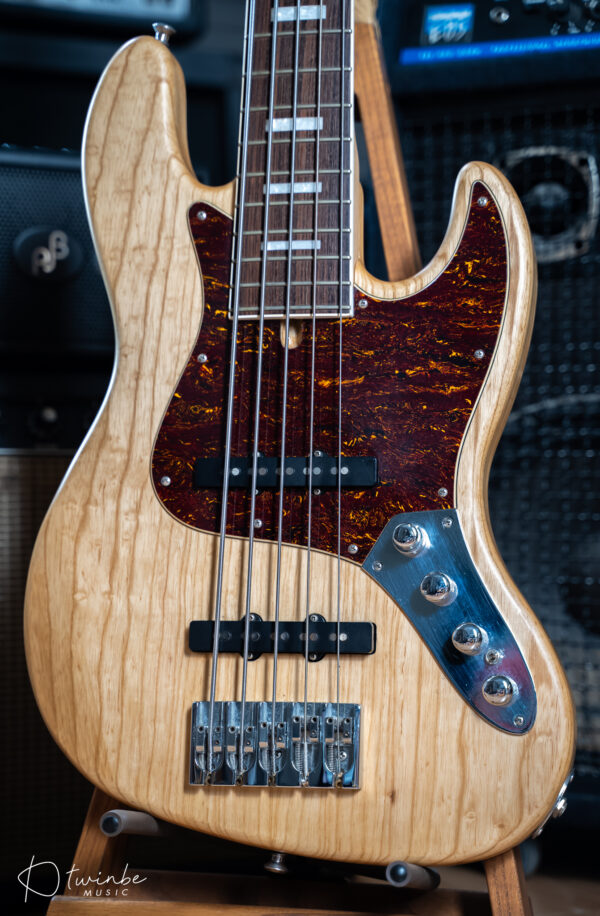 Fclef Custom Jazz 5 String Bass Natural - Image 6