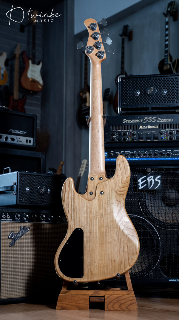 Fclef Custom Jazz 5 String Bass Natural - Image 7