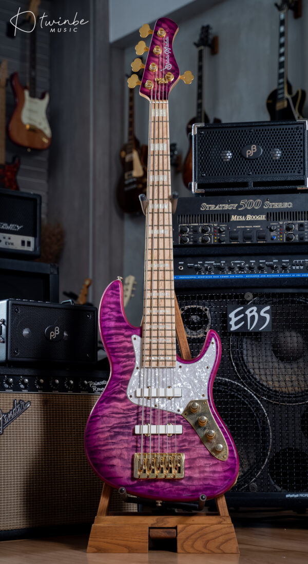 Bassmods Mod5 Purple Gold Hardware - Image 3