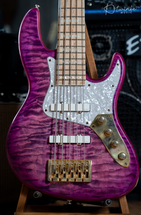 Bassmods Mod5 Purple Gold Hardware - Image 5