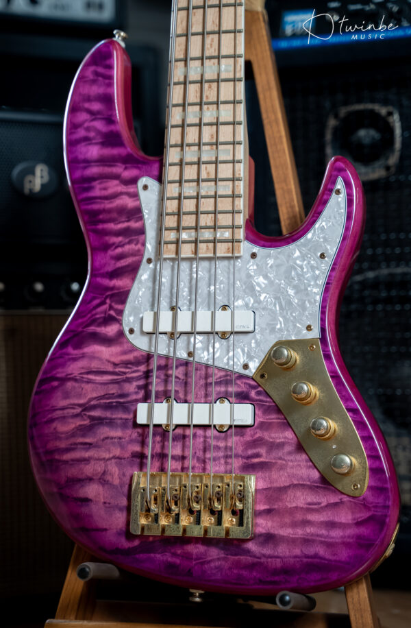 Bassmods Mod5 Purple Gold Hardware - Image 6