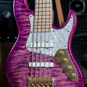 Bassmods Mod5 Purple Gold Hardware