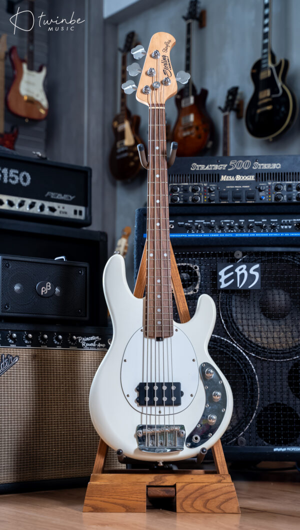 Sterling by Music Man StingRay Short-Scale Bass Olympic White - Image 3