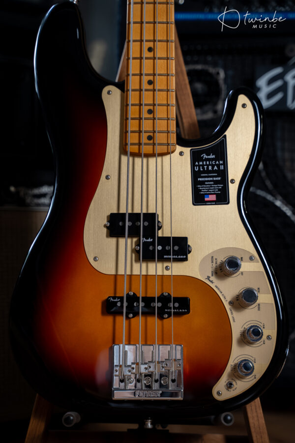 Fender American Ultra II Precision Bass - Ultraburst - Image 6
