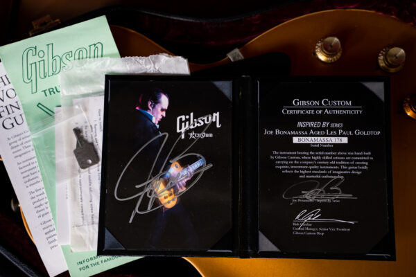 2008 Gibson Custom Shop "Inspired By" Joe Bonamassa Aged Les Paul Goldtop - Image 8