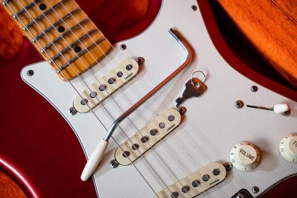 1998 Fender Yngwie Malmsteen Signature Stratocaster in Candy Apple Red (First Year !!!) - Image 8