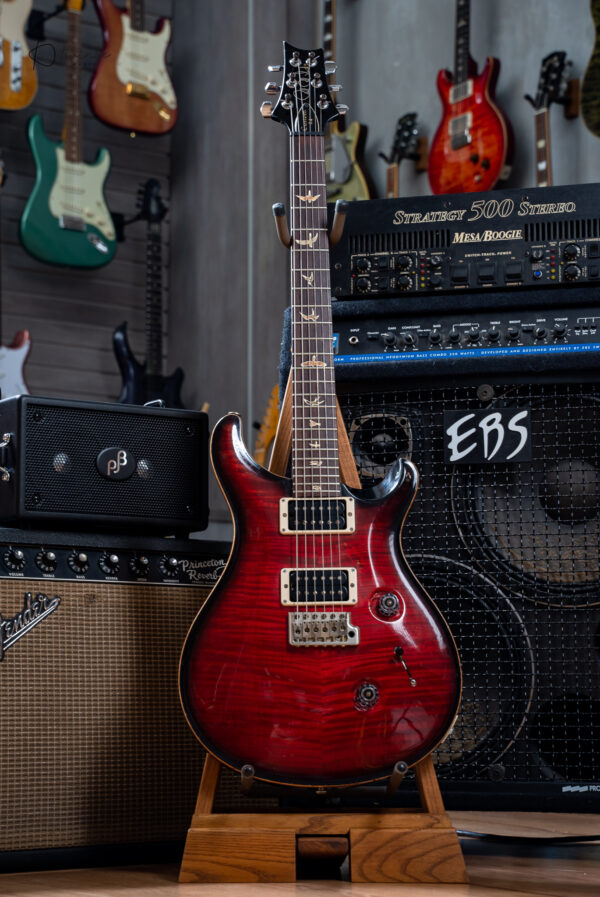 2011 PRS Custom 24 10 Top in Fire Red Burst - Image 3