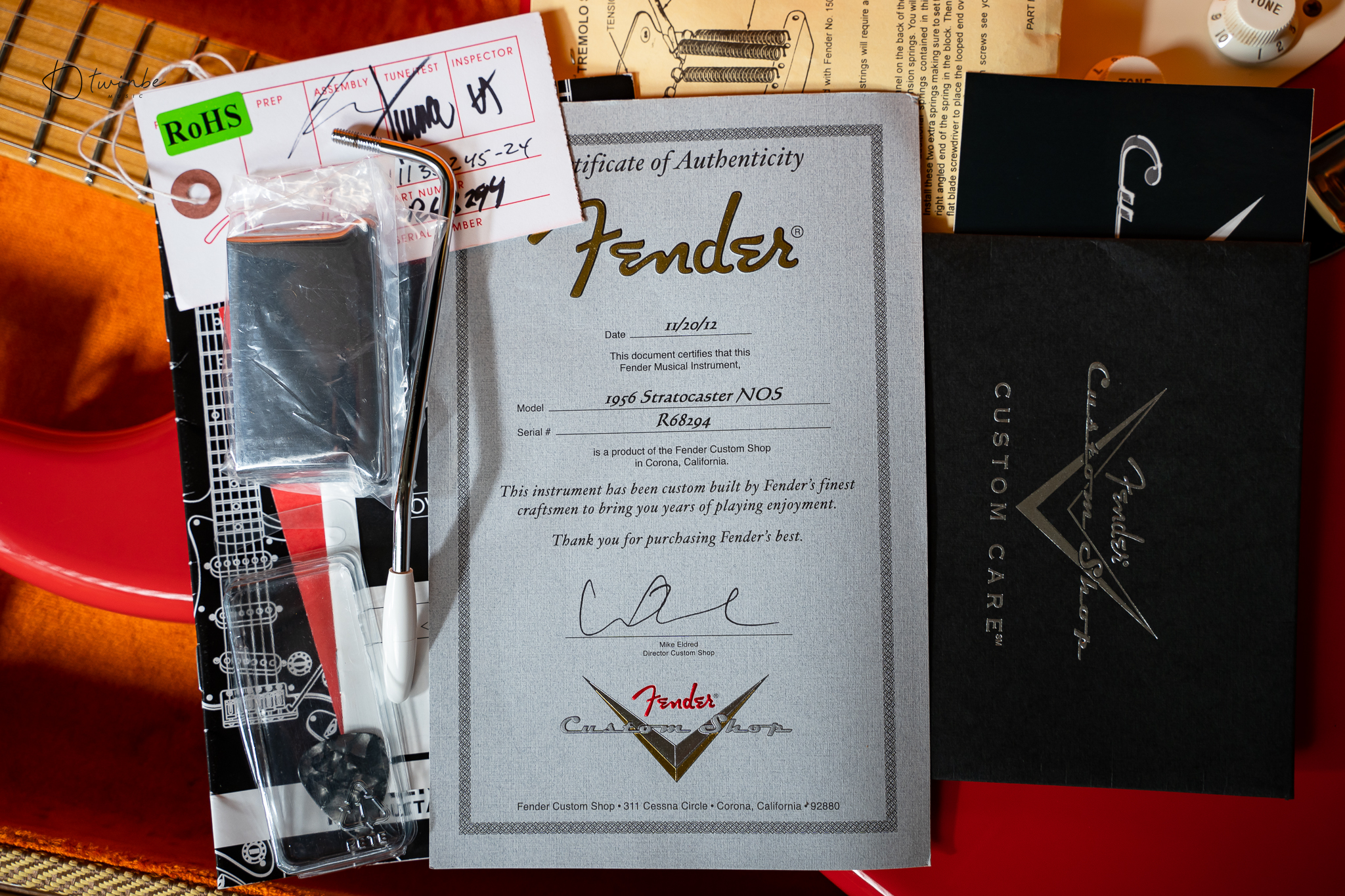 Fender Custom Shop 56 Stratocaster NOS in Fiesta Red - Image 7