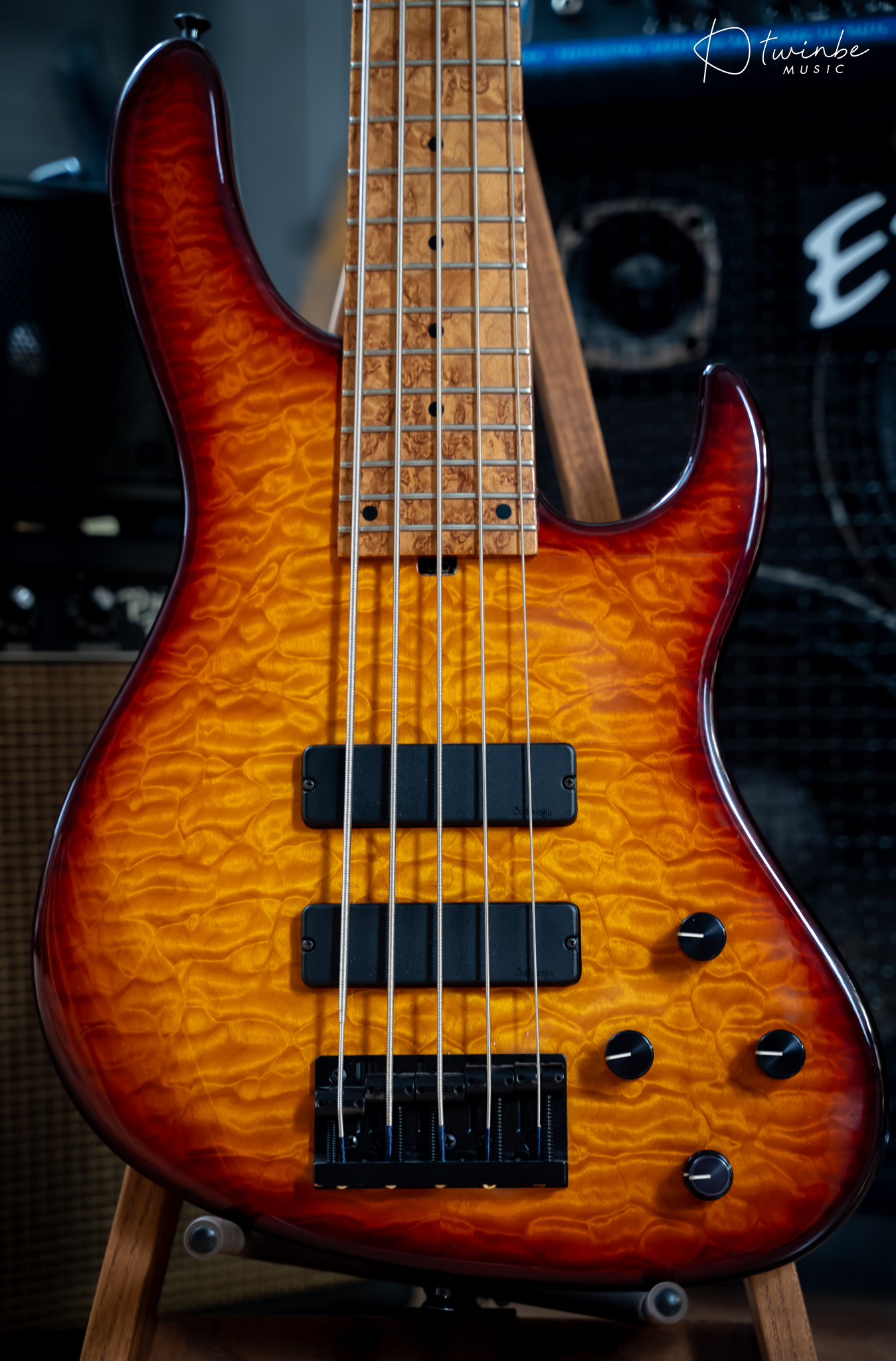 Sadowsky NYC Master Grade Modern 5-24 Dark Cherry Burst