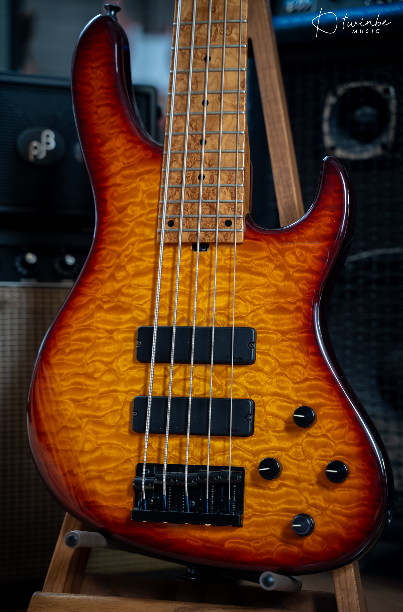 Sadowsky NYC Master Grade Modern 5-24 Dark Cherry Burst - Image 6