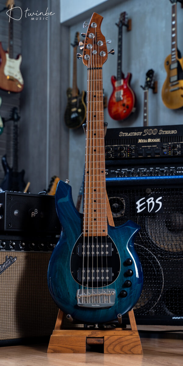 Ernie Music Man Bongo 6 HH Bass Limited Edition Neptune Blue - Image 3