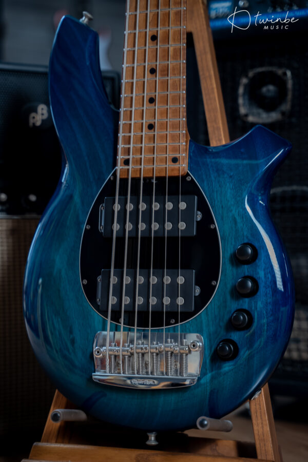 Ernie Music Man Bongo 6 HH Bass Limited Edition Neptune Blue - Image 6