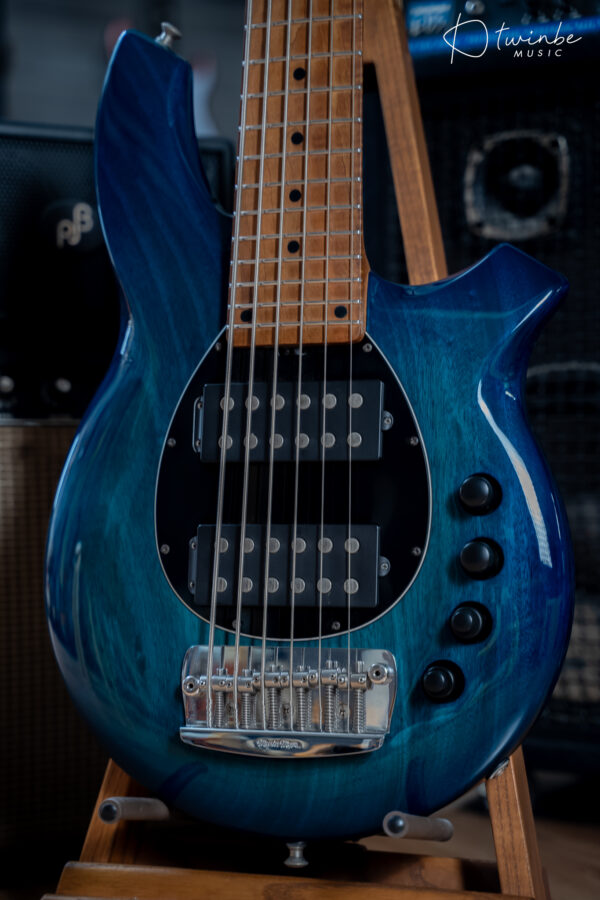 Ernie Music Man Bongo 6 HH Bass Limited Edition Neptune Blue - Image 5