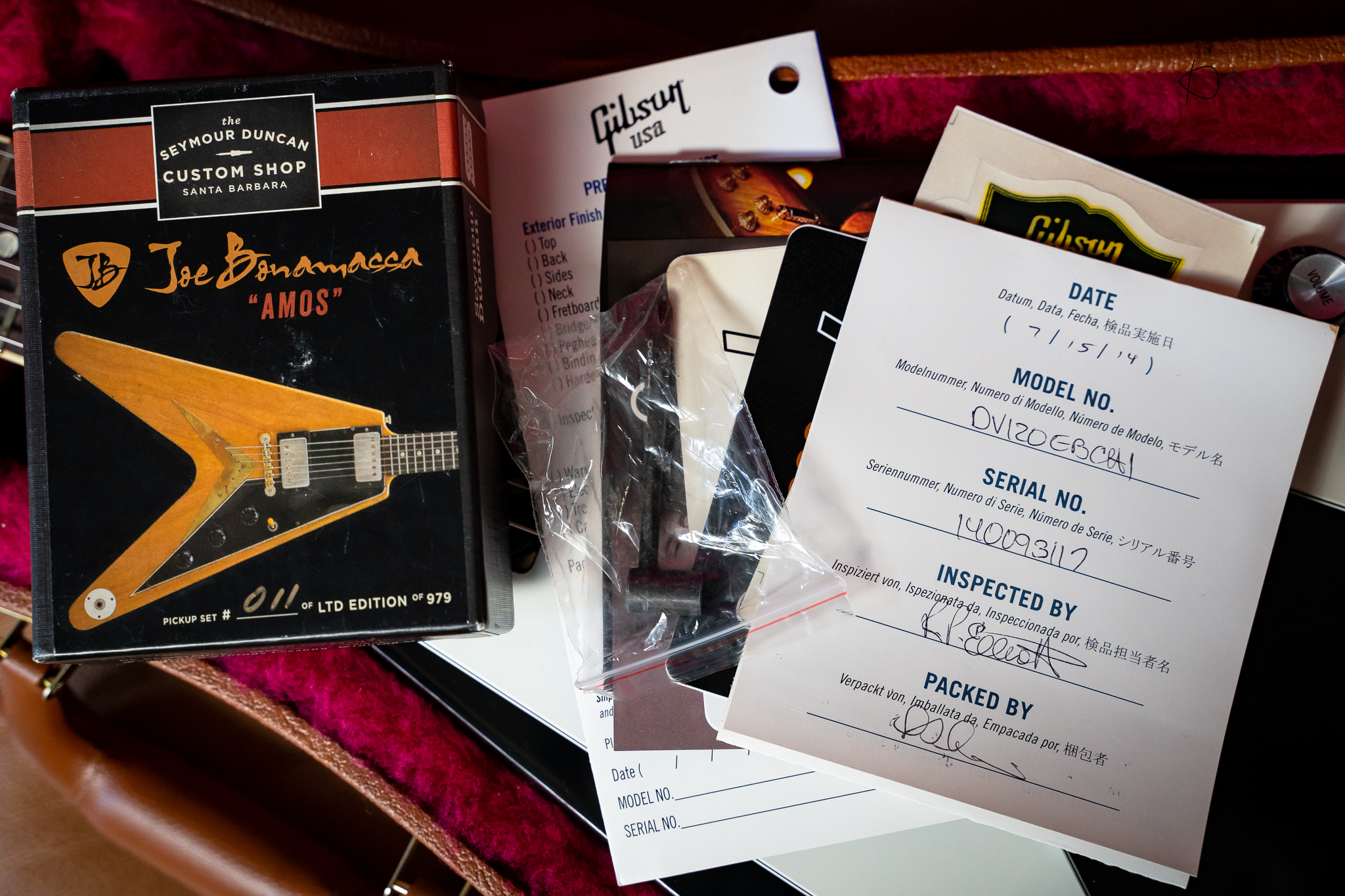 2014 Gibson 120th Anniversary Flying V with Seymour Duncan Custom Shop Joe Bonamassa “AMOS” - Image 8