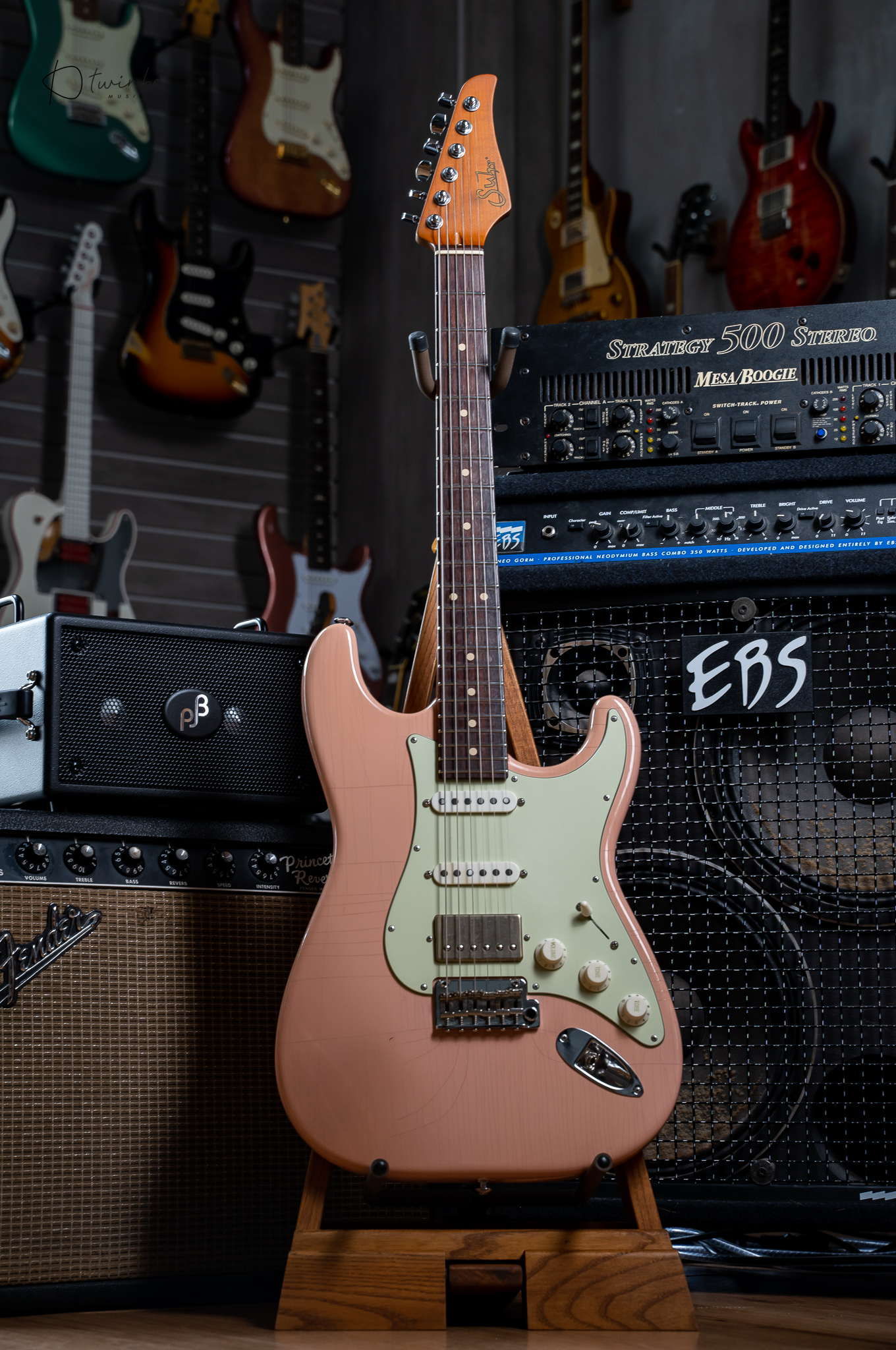 Suhr Mateus Asato Signature Series Classic Antique Shell Pink - Image 3