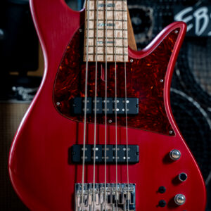 Fodera Emperor Custom 5 Bolt on Red Satin Finish