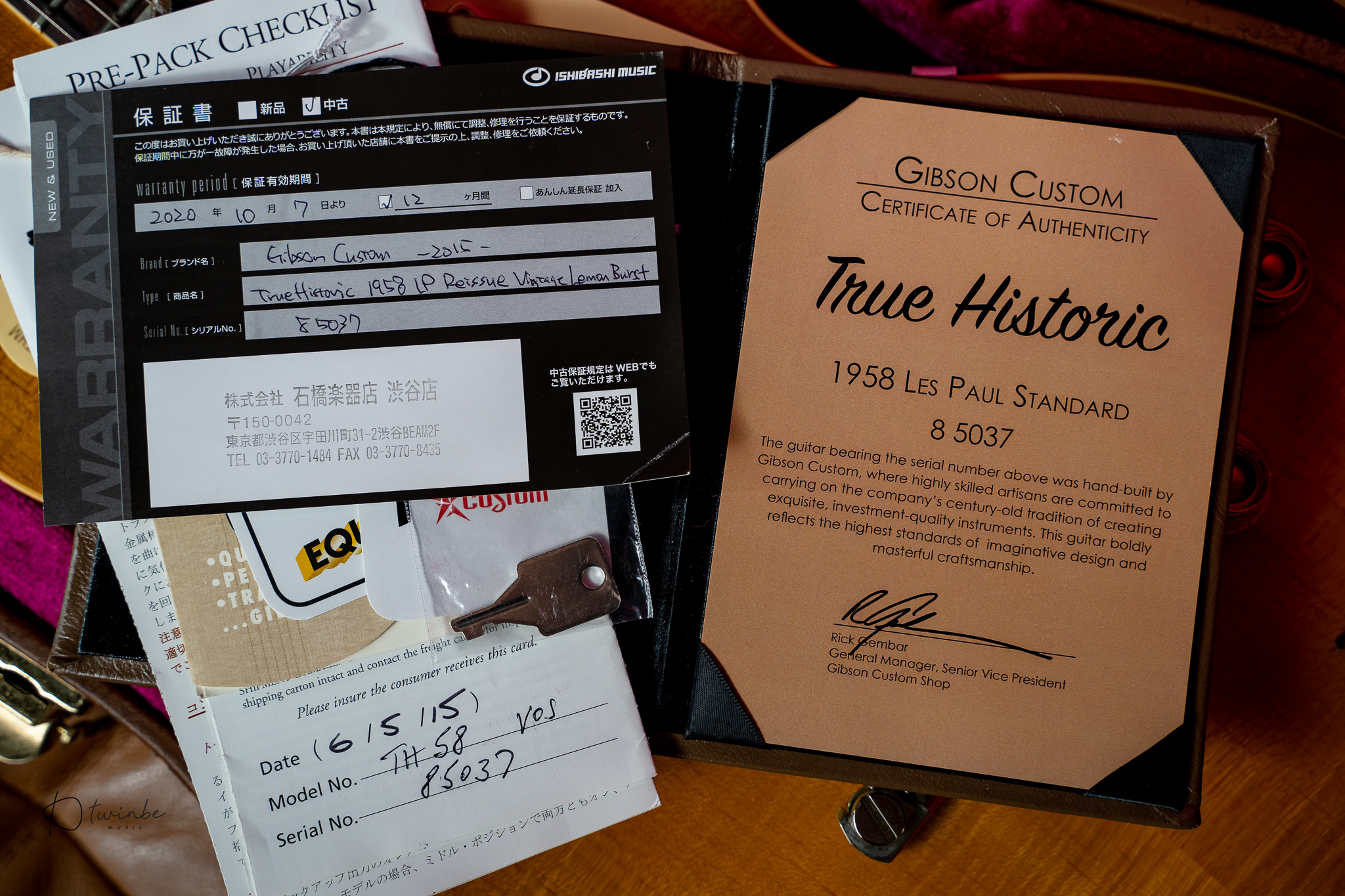 2015 Gibson Custom Shop True Historic 1958 Les Paul Reissue VOS Vintage Lemon Burst - Image 9