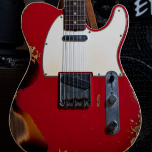 Fender Custom Shop 1960 Telecaster Custom Heavy Relic in Fiesta Red Over Sunburst