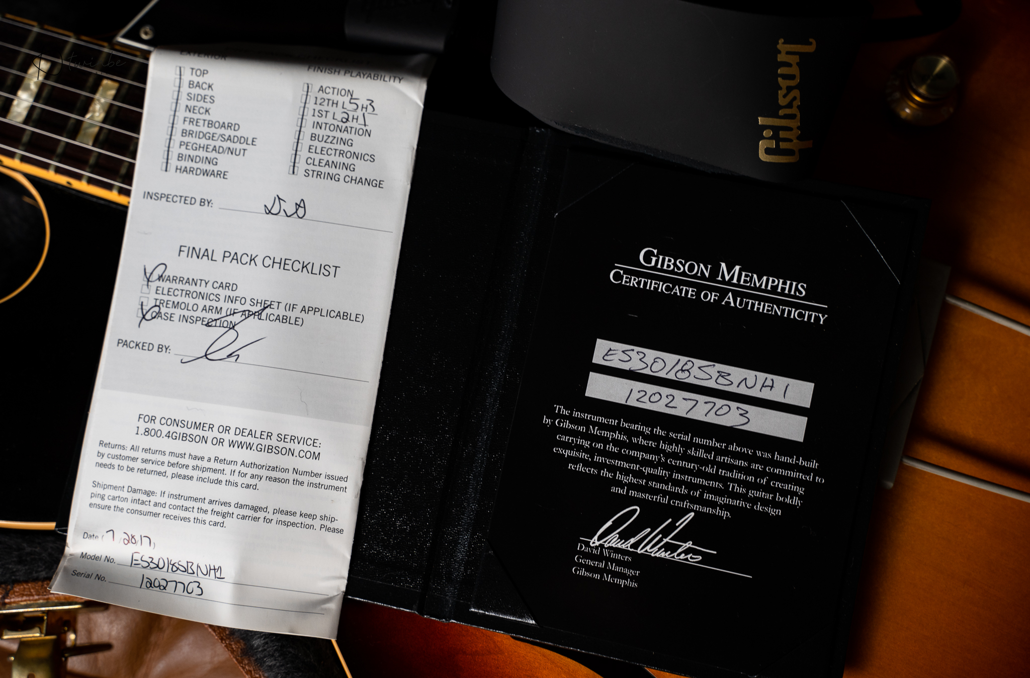 2017 Gibson Memphis ES-330 in Sunburst - Image 8