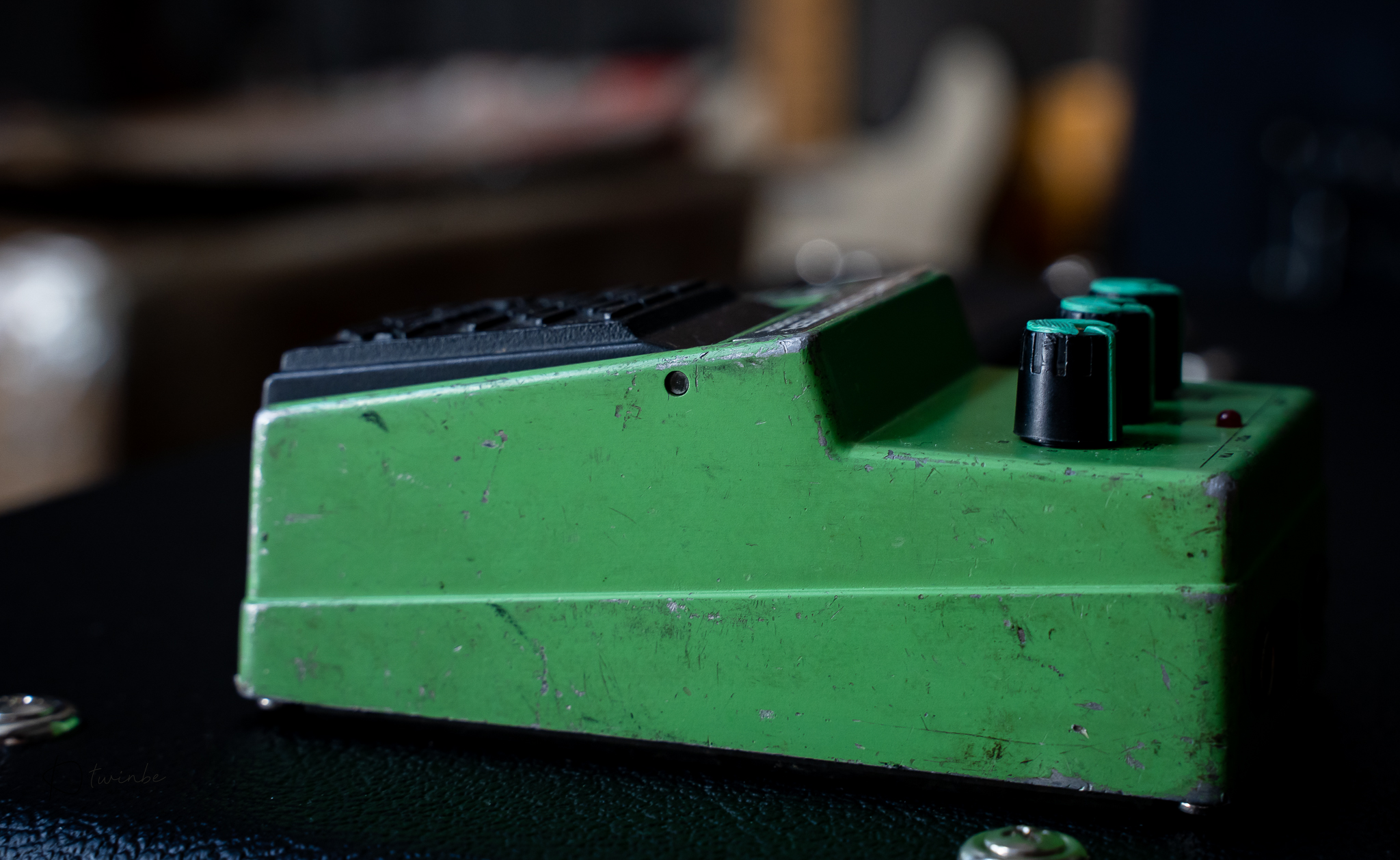 1987 Vintage Ibanez Tube Screamer TS10 Made in Japan Green Capacitors - Image 5