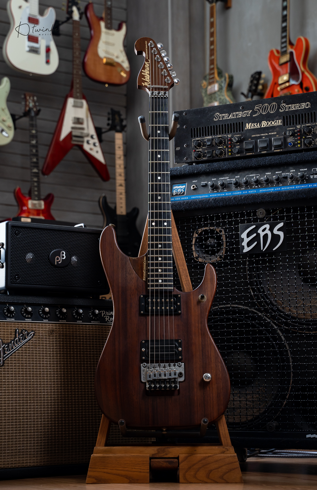 Washburn N4 Paduak Japan "Nuno Bettencort Signature" - Image 3