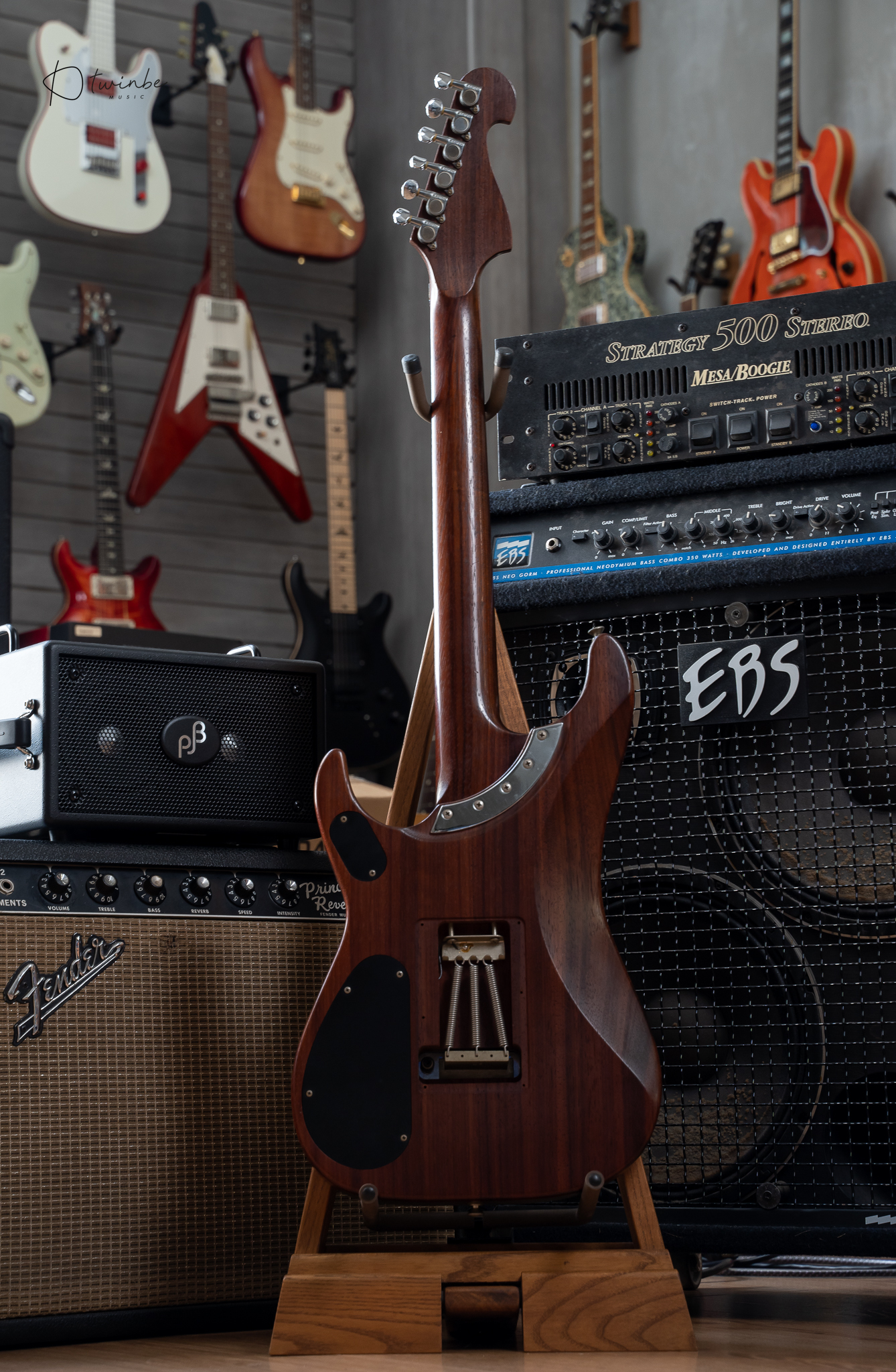 Washburn N4 Paduak Japan "Nuno Bettencort Signature" - Image 5