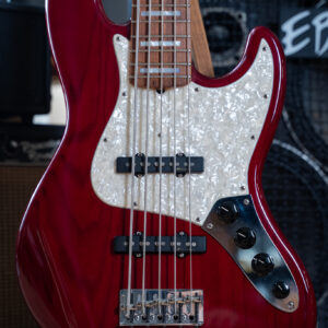 Fender Custom Shop Classic V 5 Jazz - Translucent Red