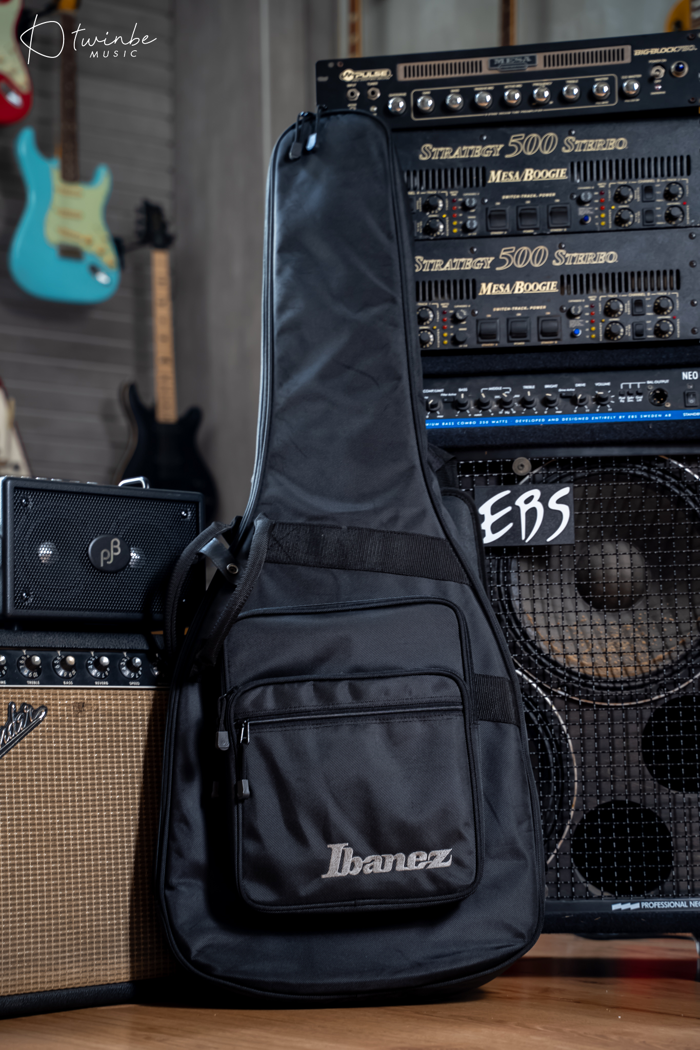 Ibanez EHB1505MS Headless 5 String Bass Pacific Blue Burst Flat - Image 8