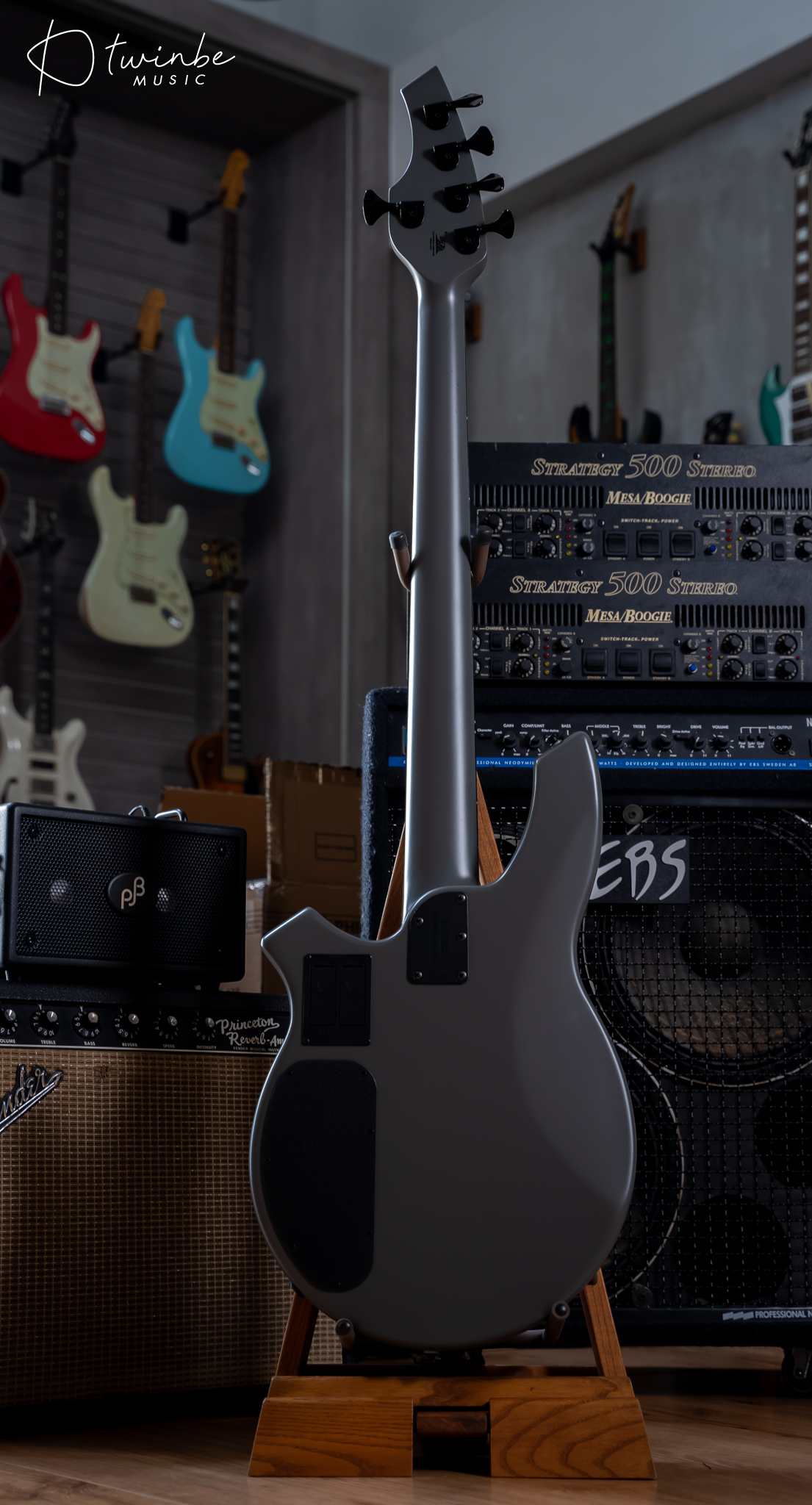 Ernie Ball Music Man Bongo 5 HH Titan Gray - Image 7