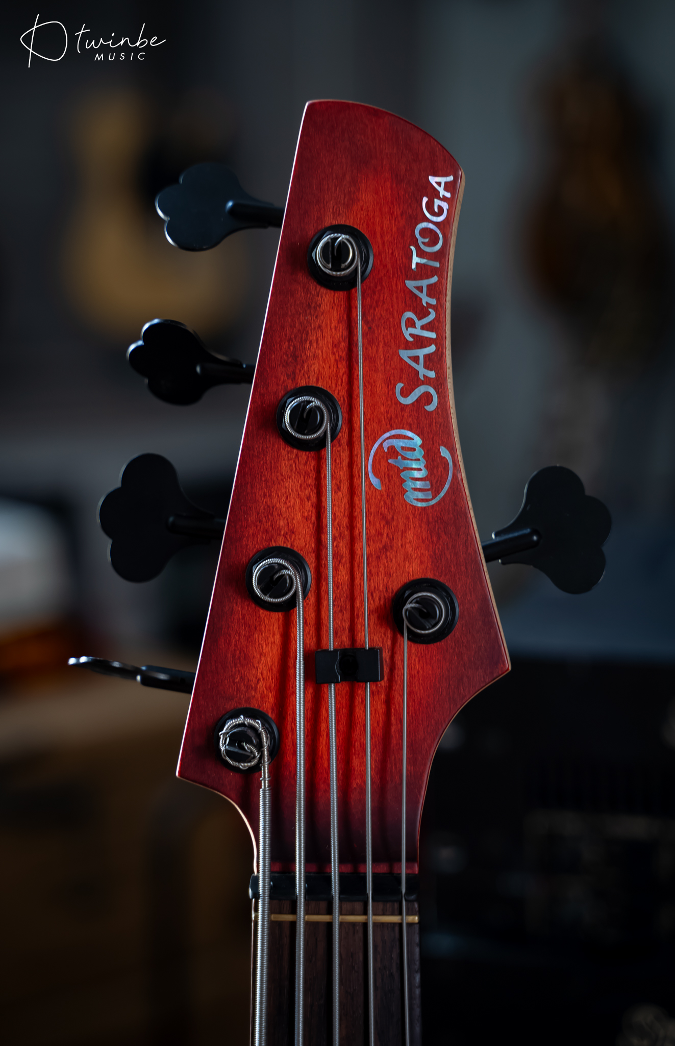 MTD USA Saratoga 5 Bass Strings Red Burst - Image 4