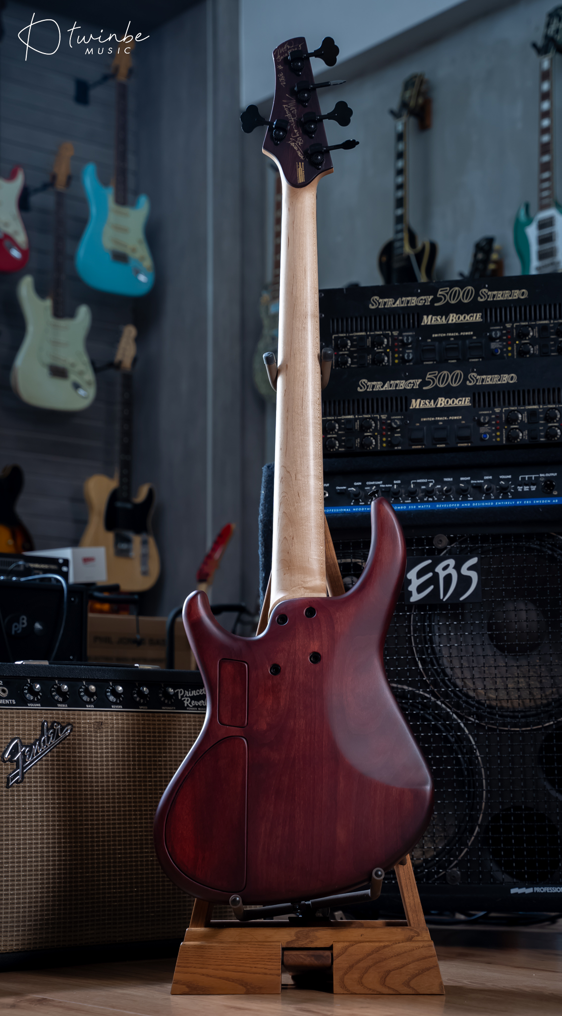 MTD USA Saratoga 5 Bass Strings Red Burst - Image 7